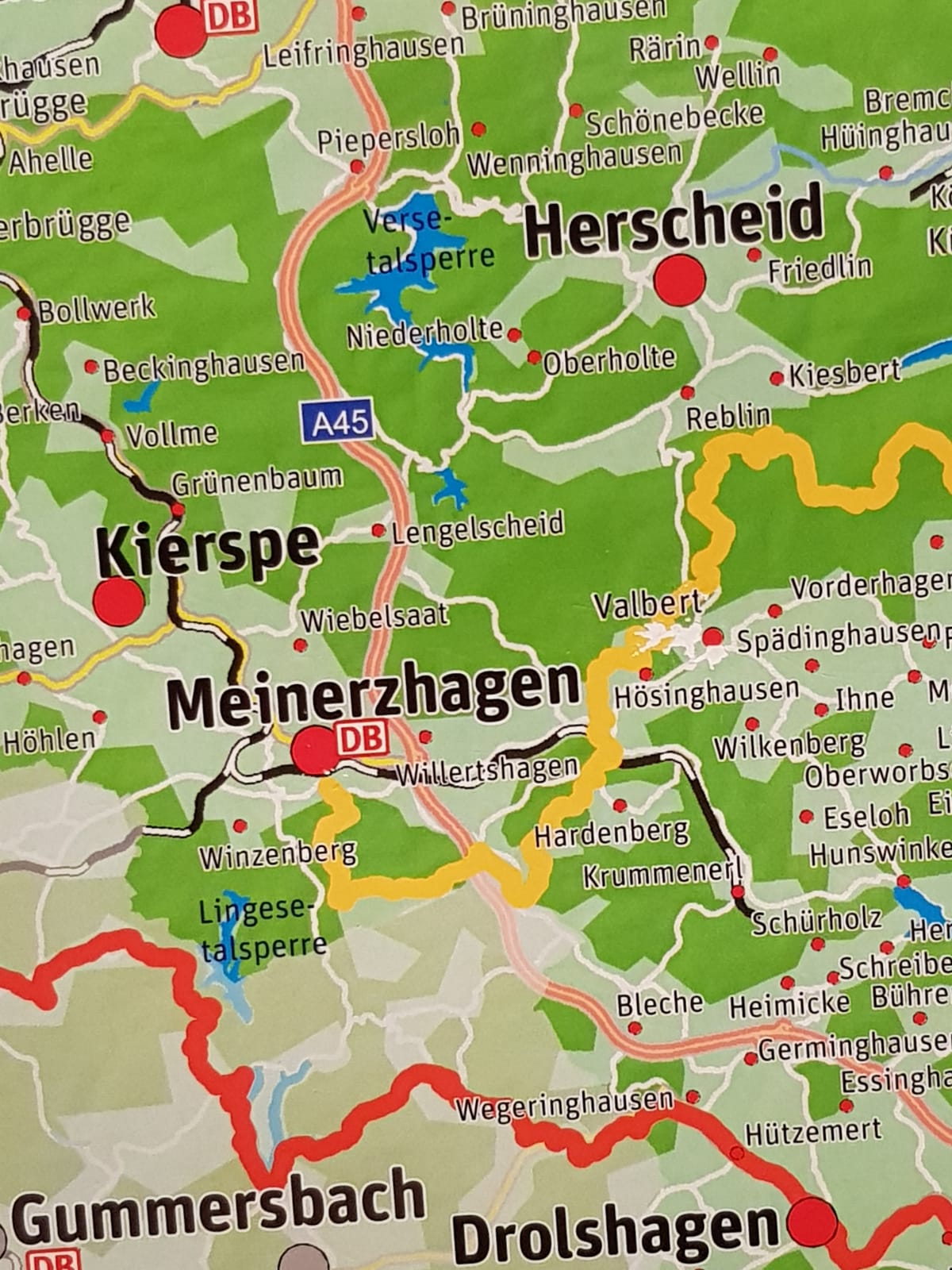 Karte Meinerzhagen